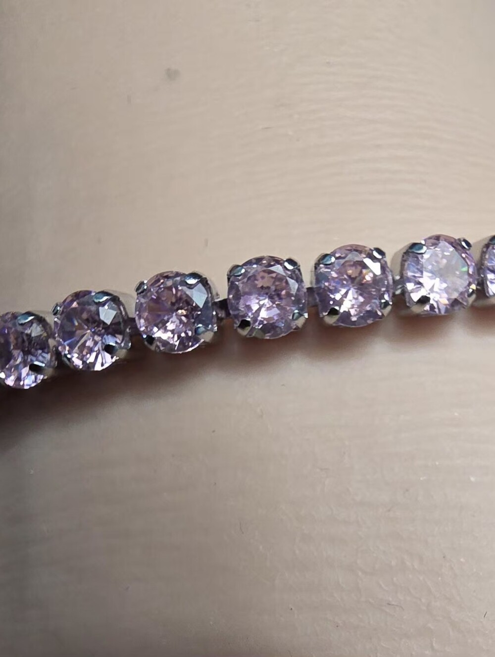 Pink CZ Tennis Bracelet 💗 Stainless Steel Tarnish Free